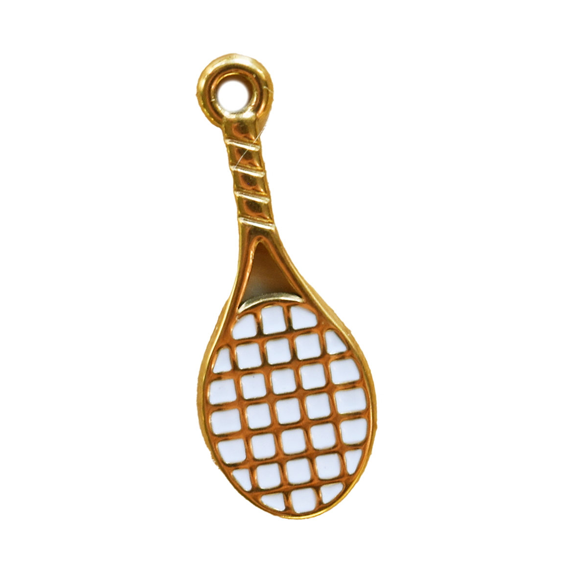 Tennis Racquets Gold Charm