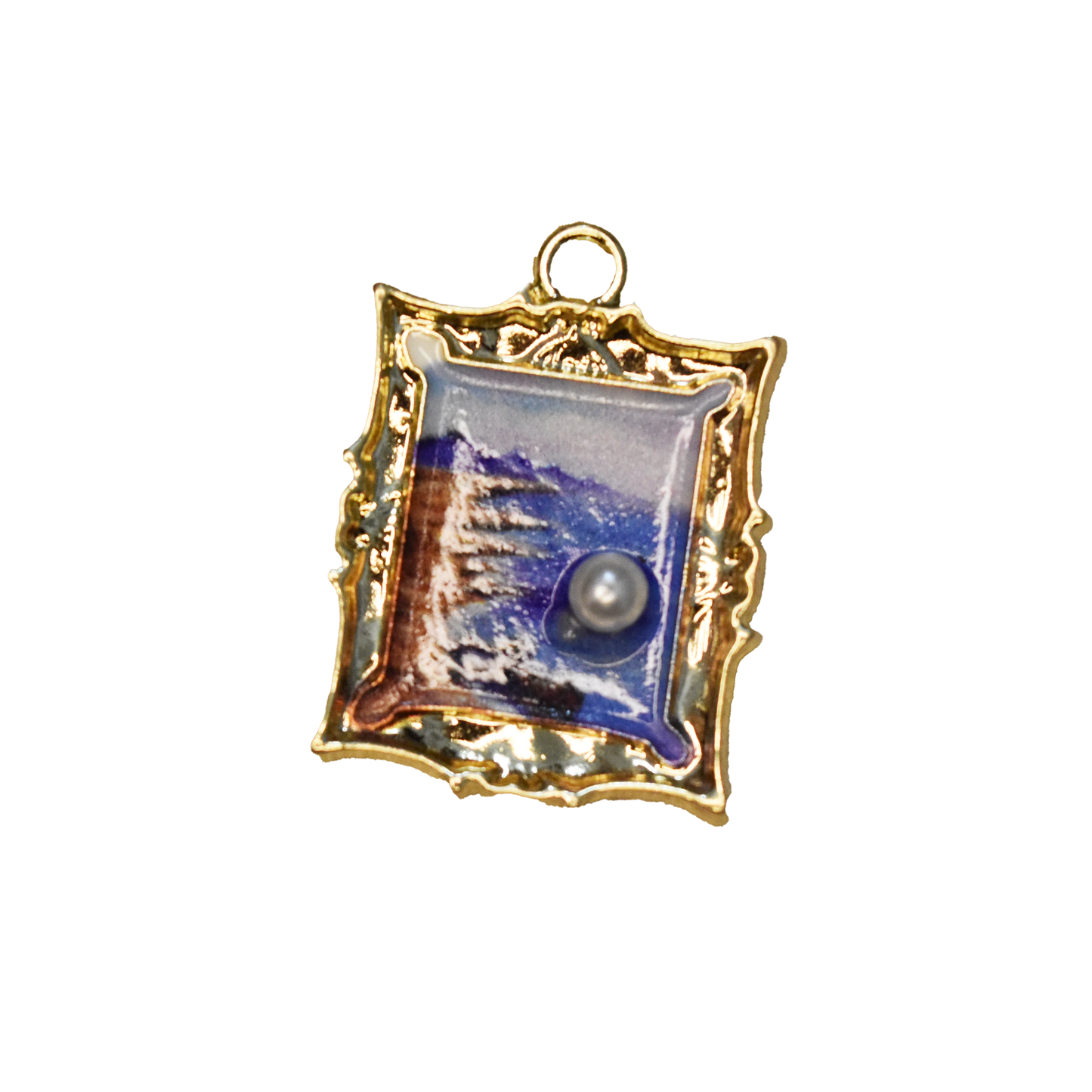 Framed Pearl Art Charm