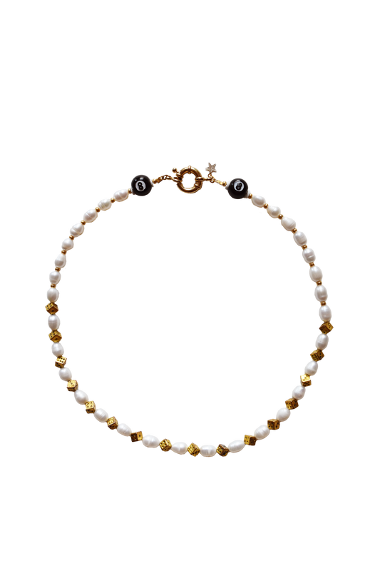 Billiards Lucky Pearl Necklace