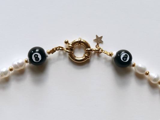 Billiards Lucky Pearl Necklace