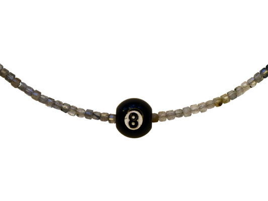 8 Ball Pool Beaded Necklace