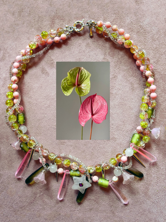 Spring Flower Inspired Necklace