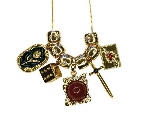 Gold Slide Charm Necklace