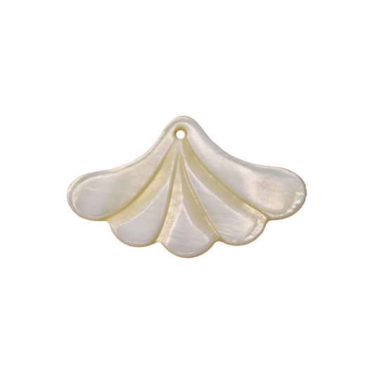 Art Deco Carved Shell Charm