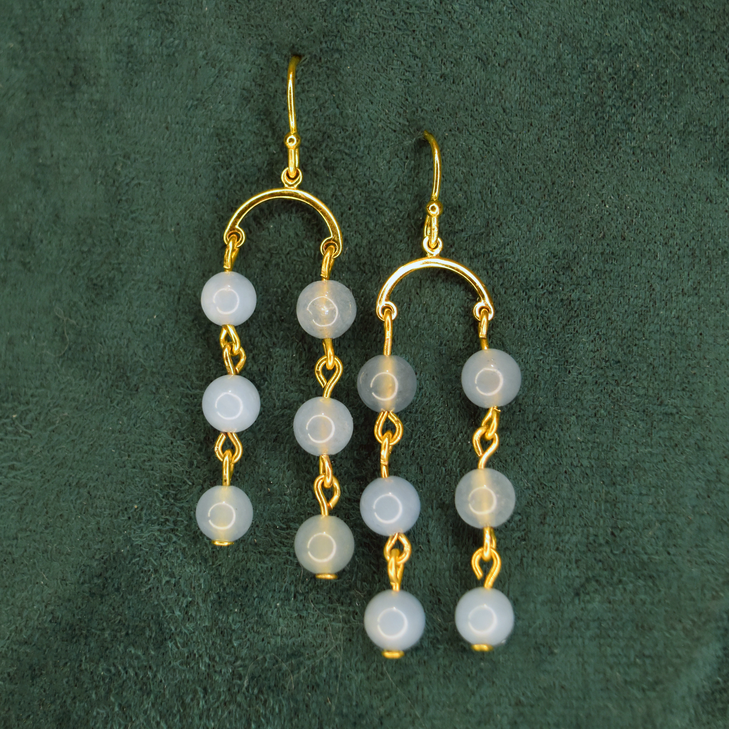 Blue Fluorite Dangle Earrings
