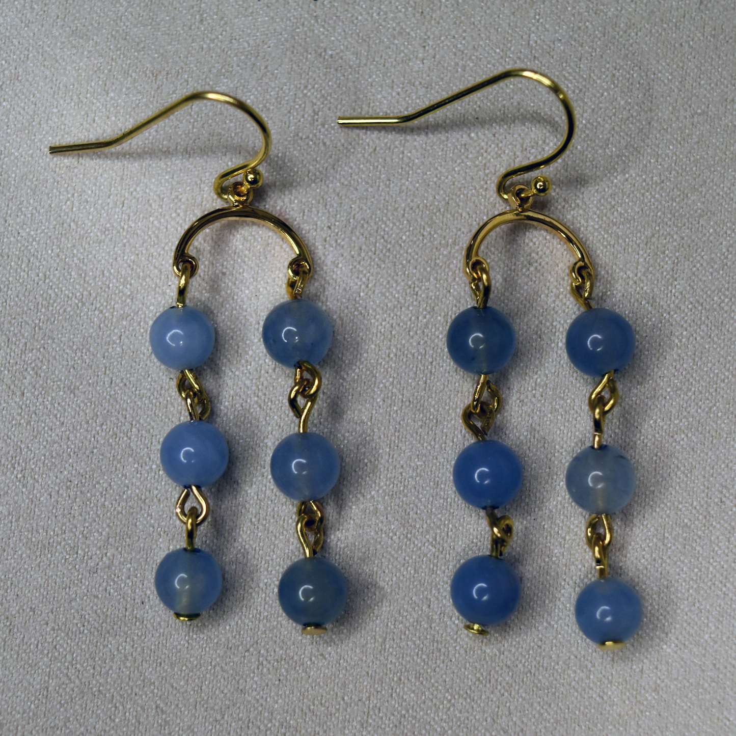 Blue Fluorite Dangle Earrings
