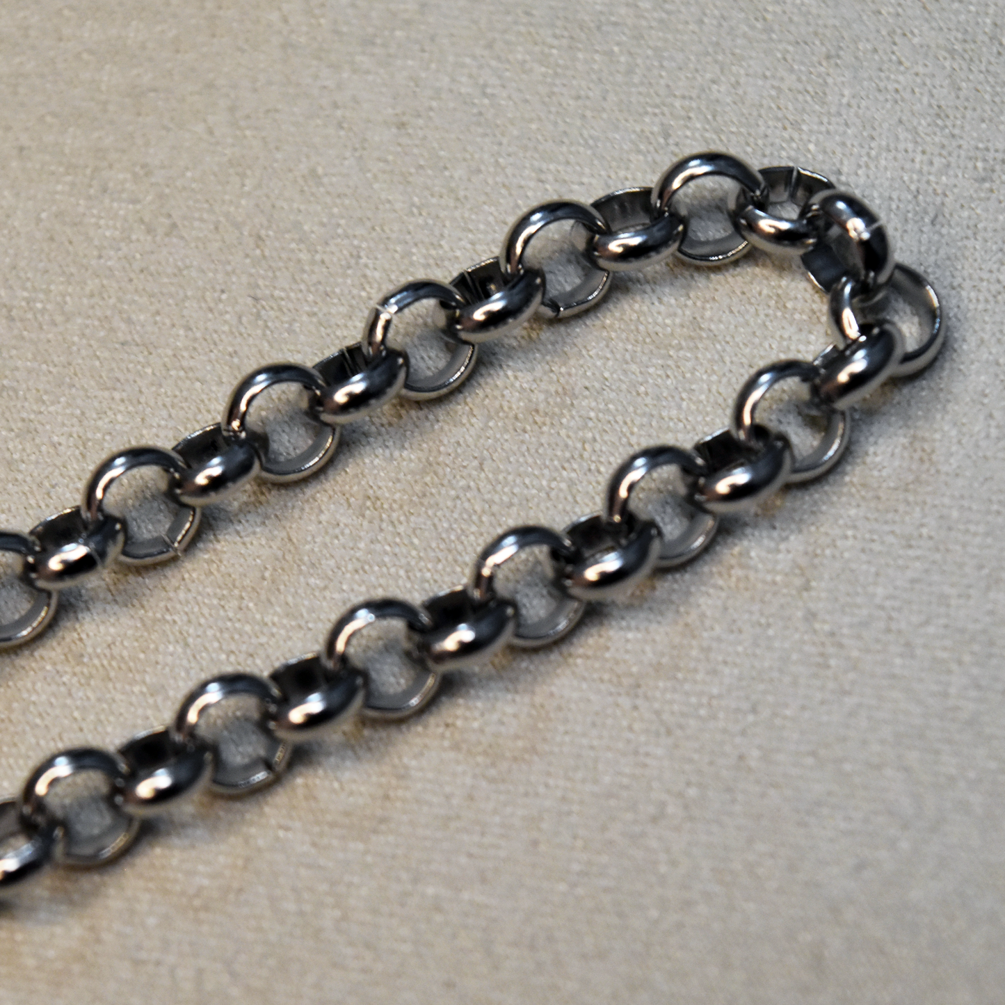 Circular Chain Silver Necklace ( Blank)