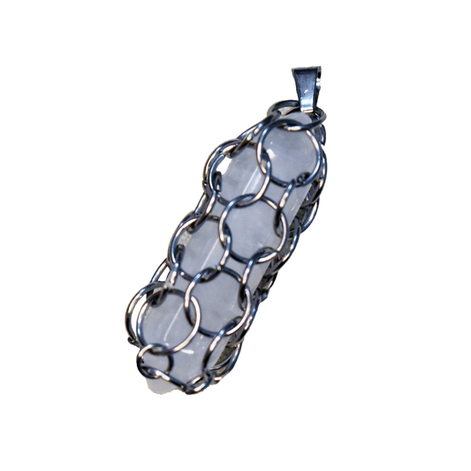 Quartz Crystal Chainmail Charm