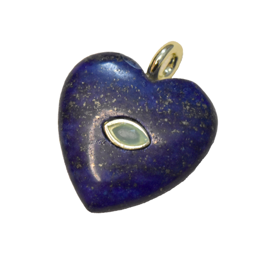 Lapis Heart Eye Charm