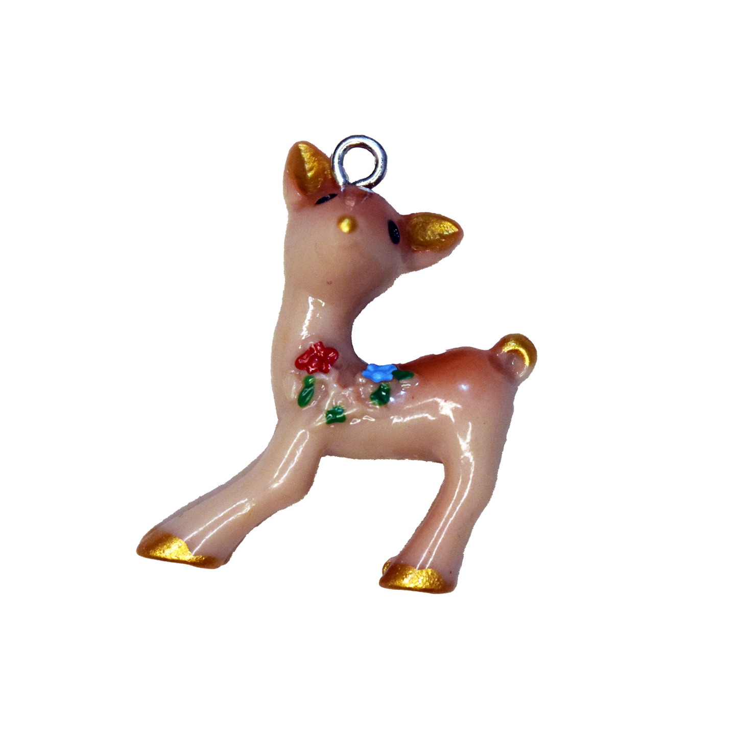 Deer Flower Charm