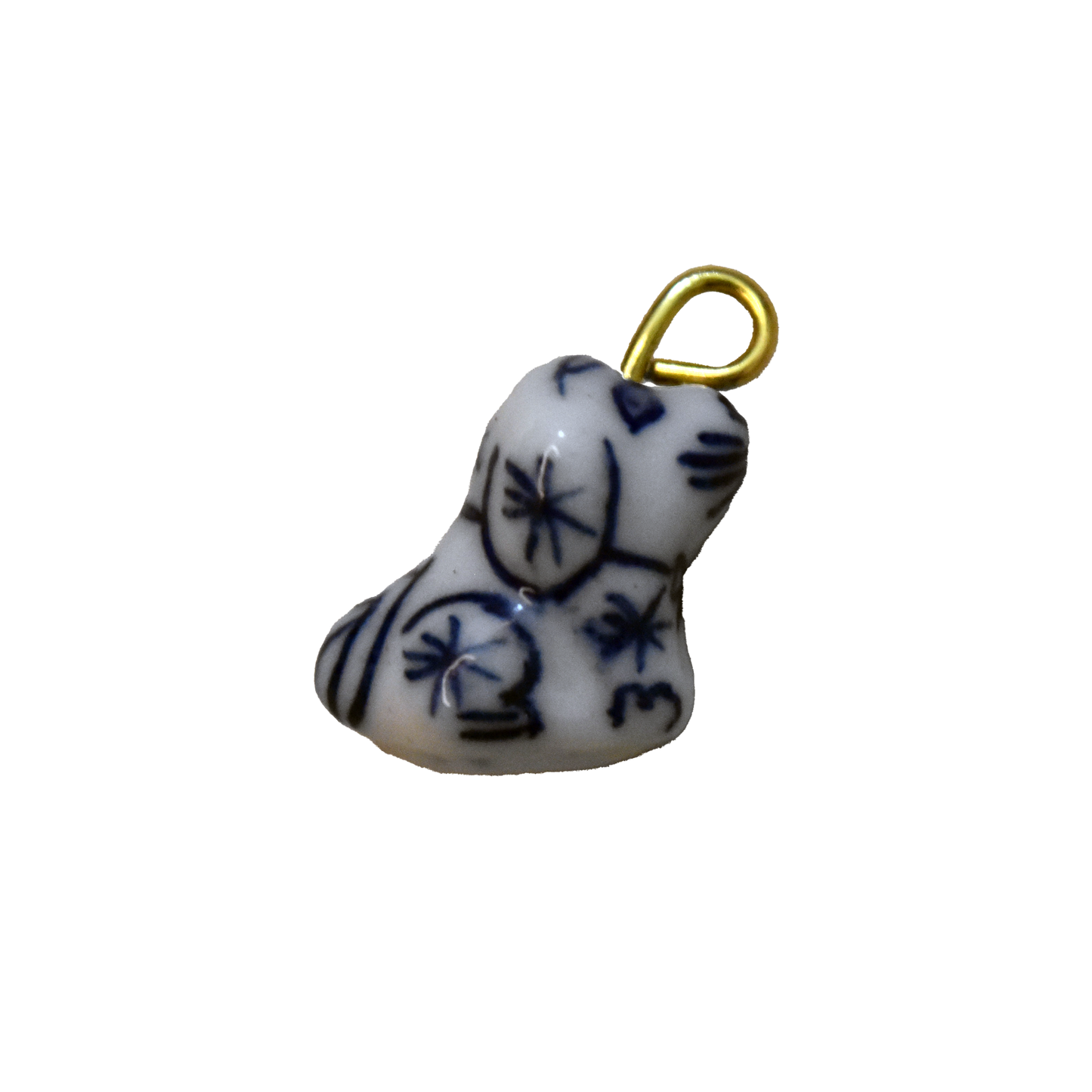 Handmade Porcelain Dog Charm