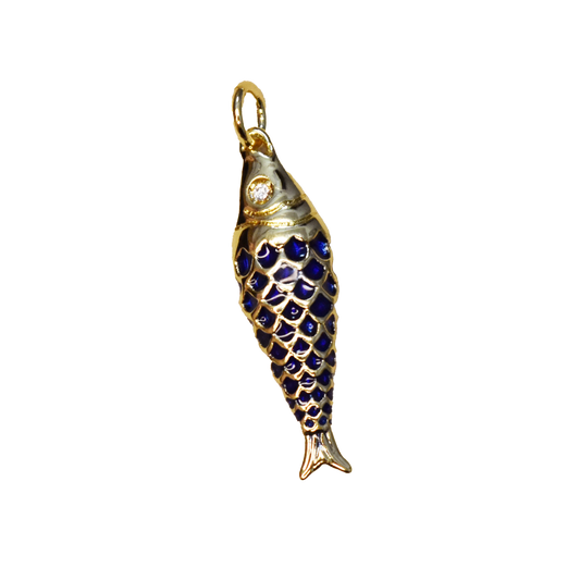 Blue Fish Charm