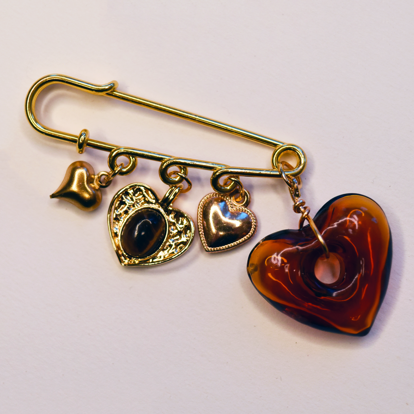 Love Love Love Safety Pin