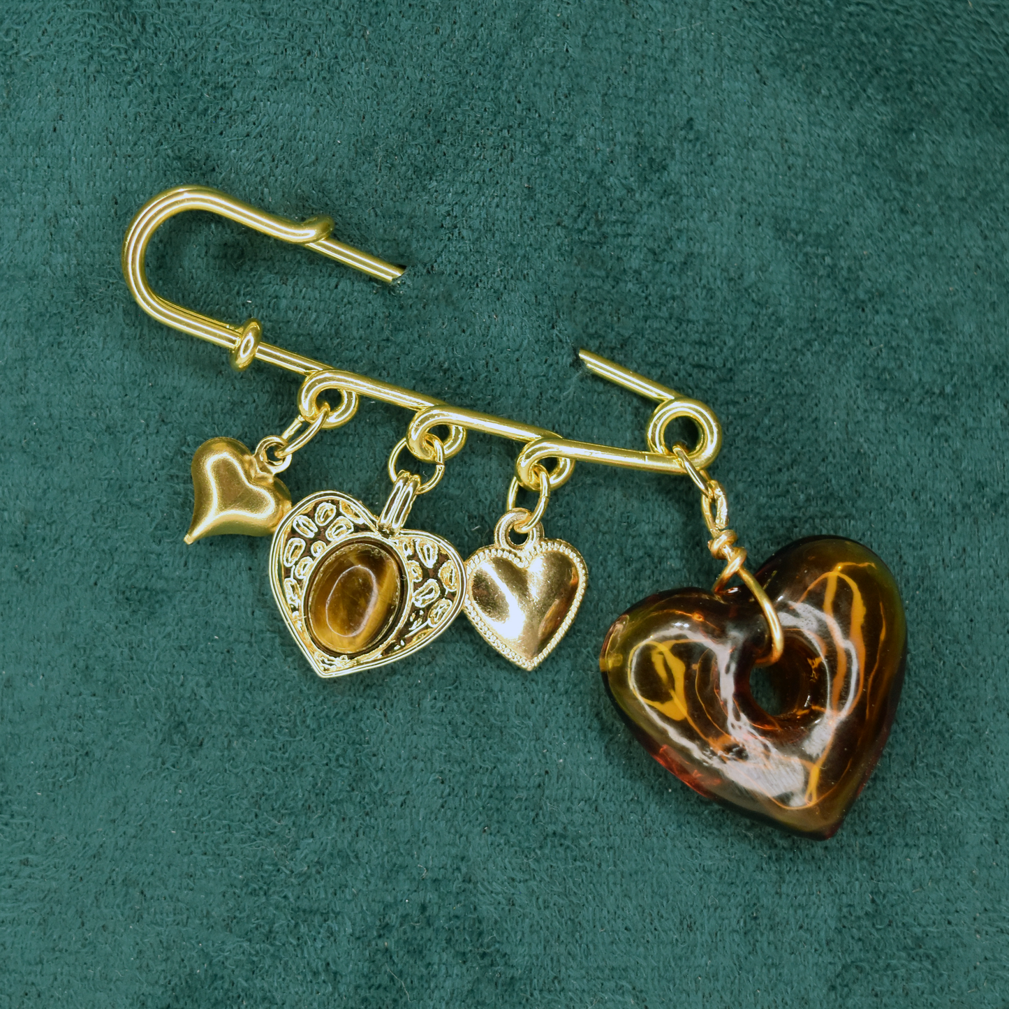 Love Love Love Safety Pin