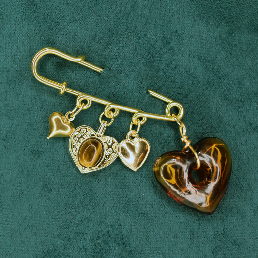 Love Love Love Safety Pin