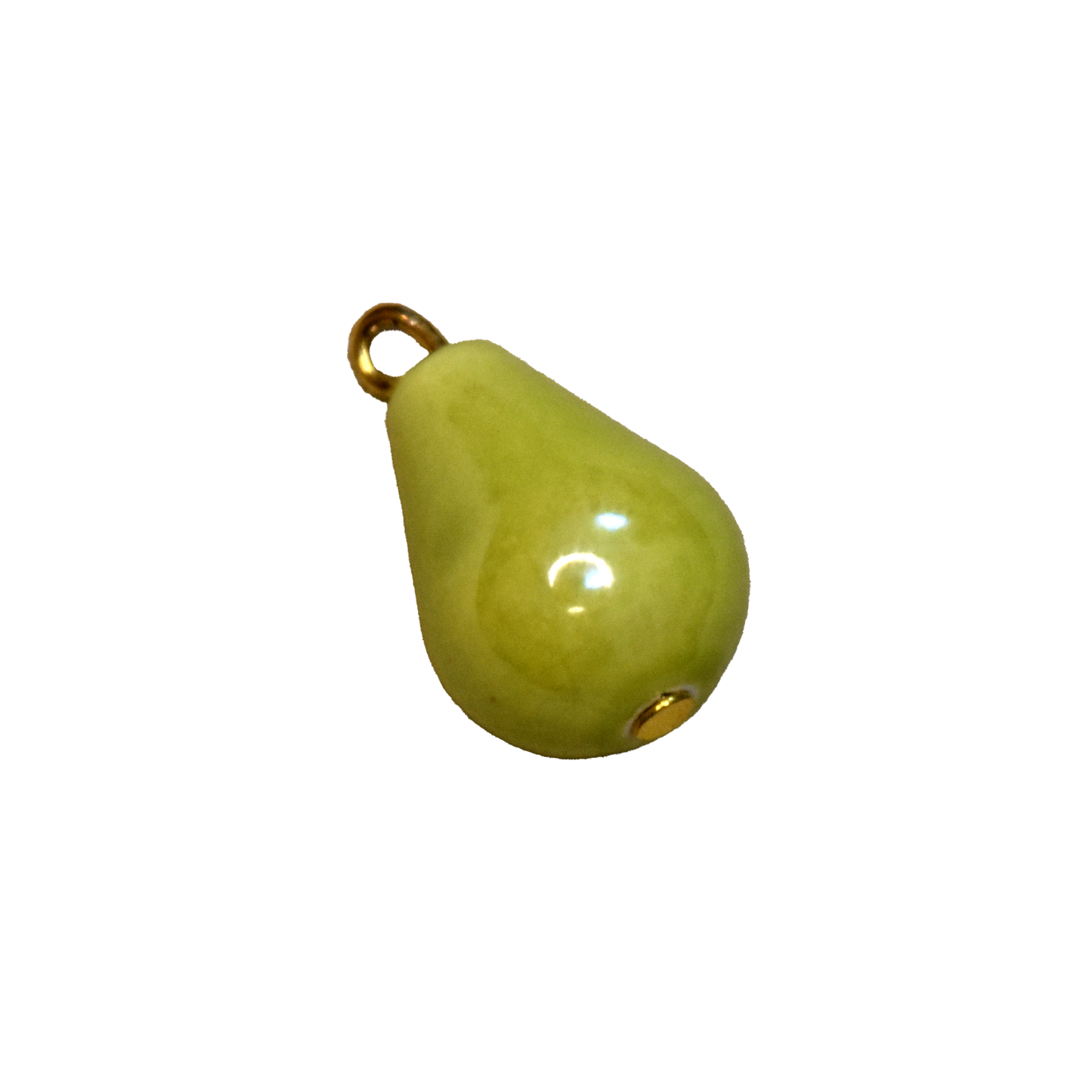 Handmade Porcelain Teardrop Charm