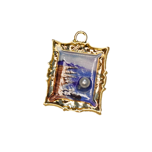 Framed Pearl Art Charm
