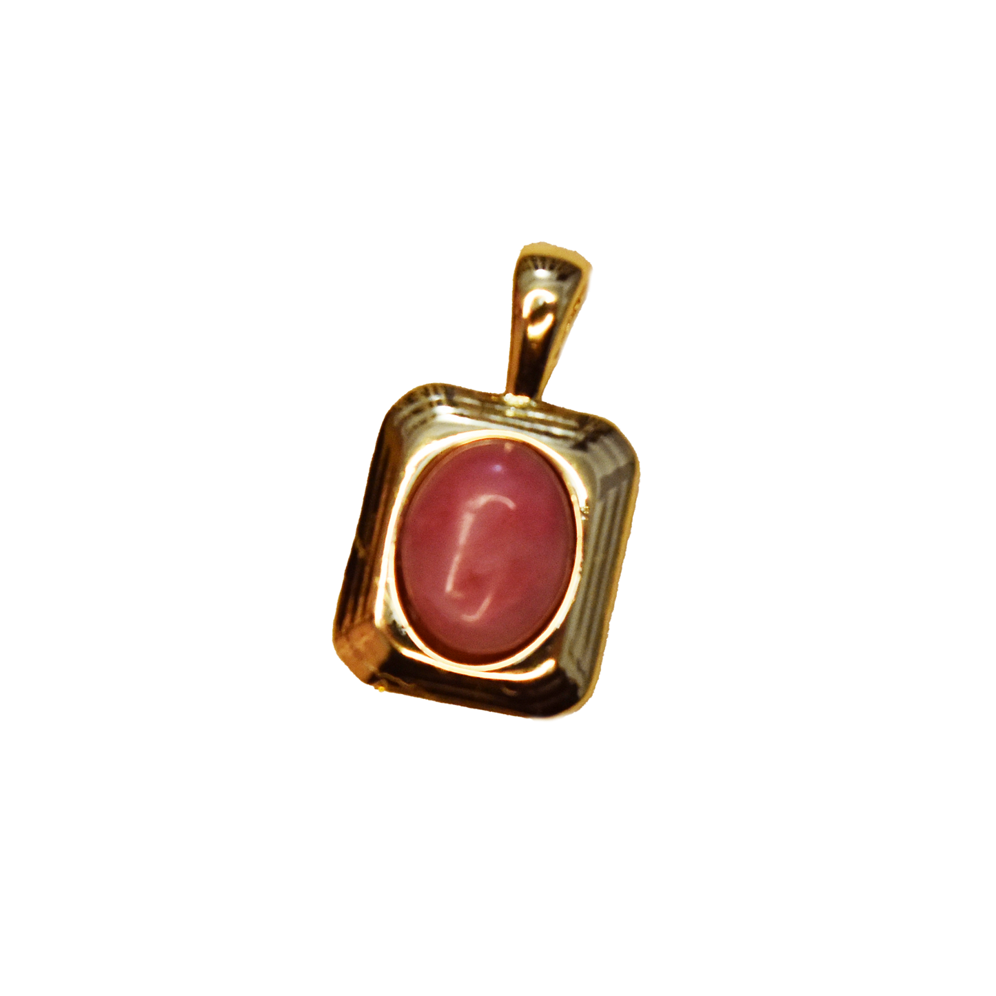 Rhodonite Rectangle Charm
