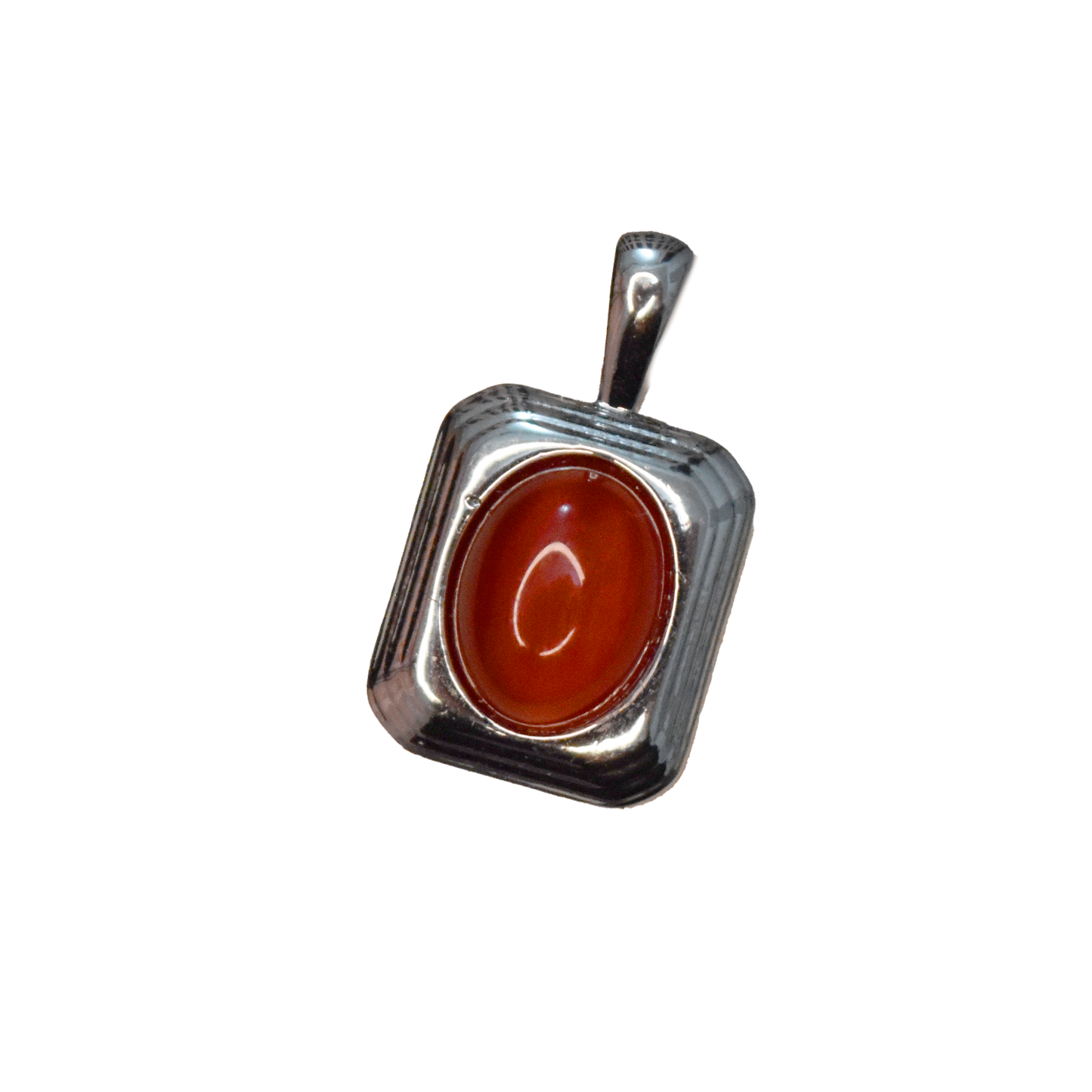 Carnelian Rectangle Charm