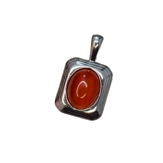 Carnelian Rectangle Charm