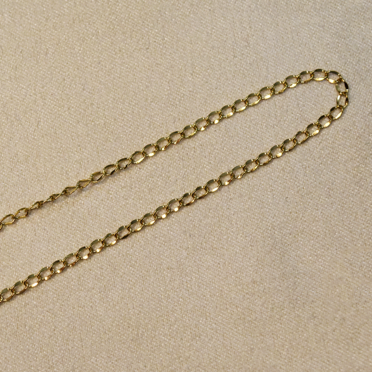 Minimalist Gold Chain Necklace (Blank)