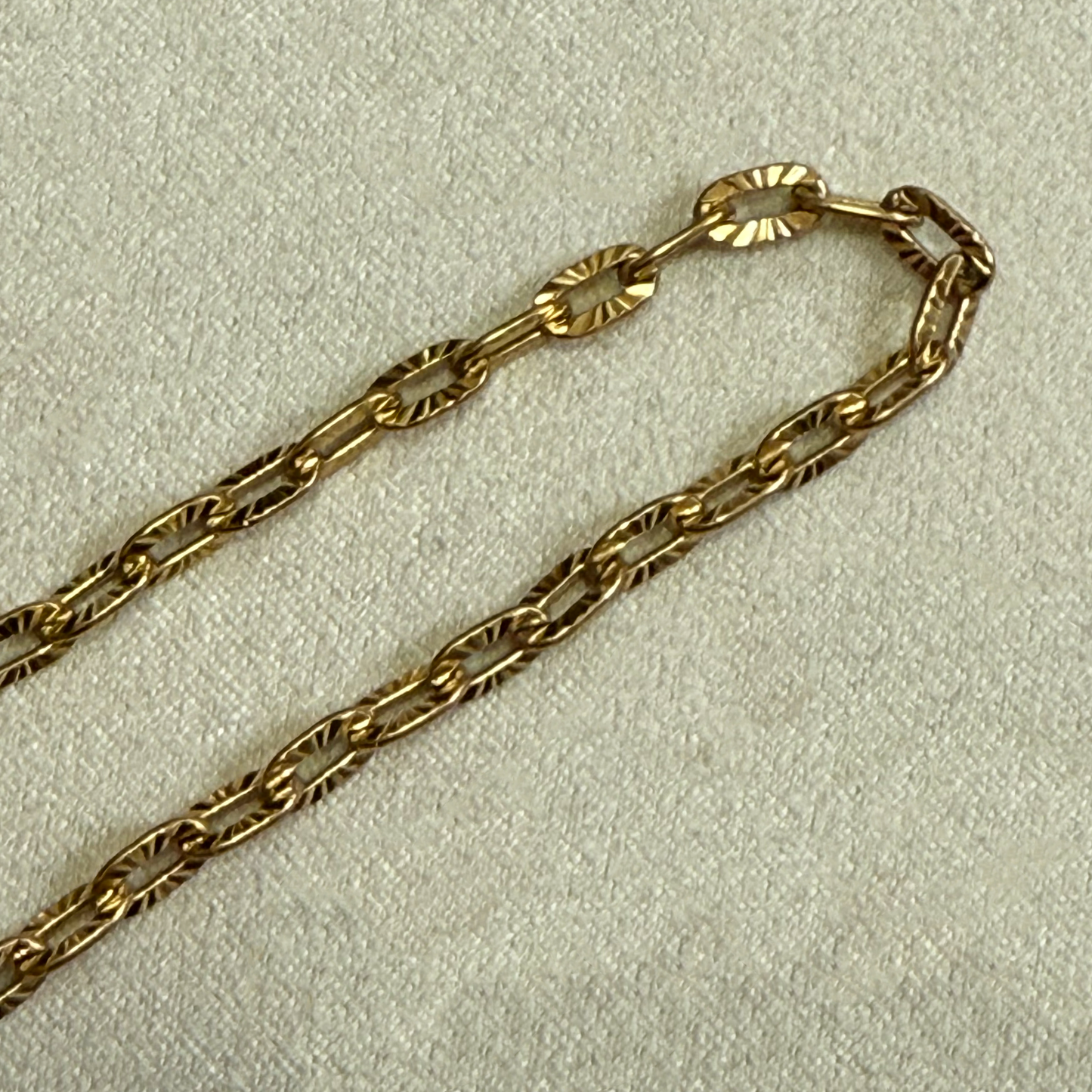 Engraved Gold Necklace (Blank)