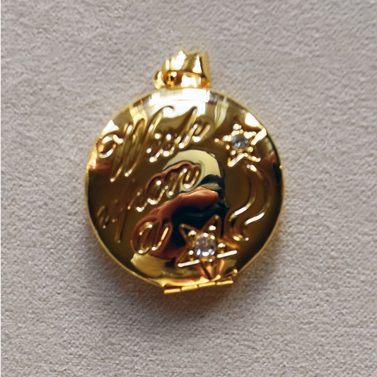 Wish Upon A Star Round Locket